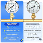 MEANLIN MEASURE 0~300Psi Dry Pressure Gauge Stainless Steel 1/4" NPT 2" FACE - Image 5