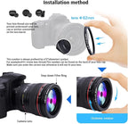 62mm Lens to 58mm Camera Lens Adapter, 62mm to 58mm Filter Step up Ring Adapter - Image 4