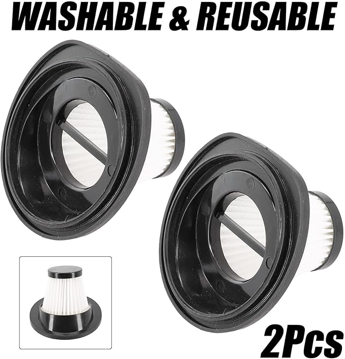 2Pack Vacuum Filter Replacement, Washable and Reusable Handheld Vacuum Filter - Image 6
