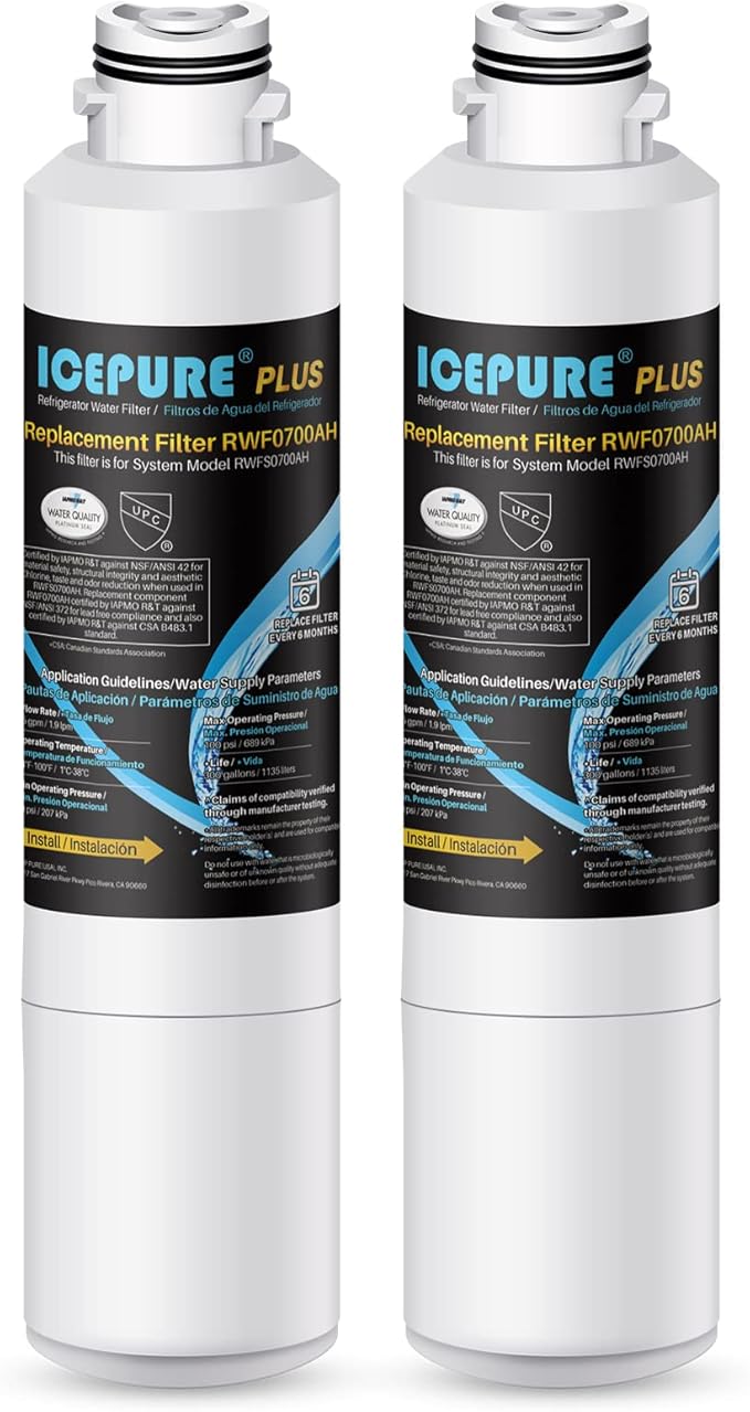 ICEPURE NSF/ANSI 53 Premium Certified DA29-00020B Refrigerator Water Filter by ICEPURE