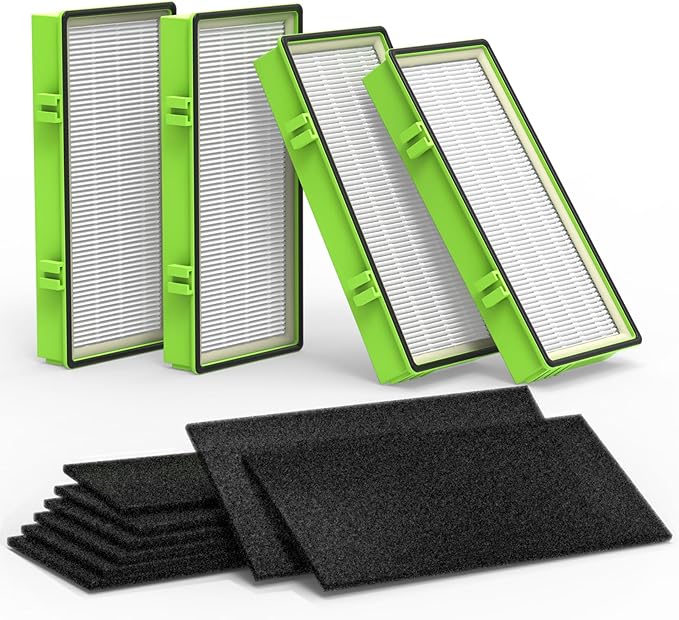 Colorfullife 4 True HEPA + 8 Pre-Filter Aer1 Filter Replacement Compatible by Colorfullife