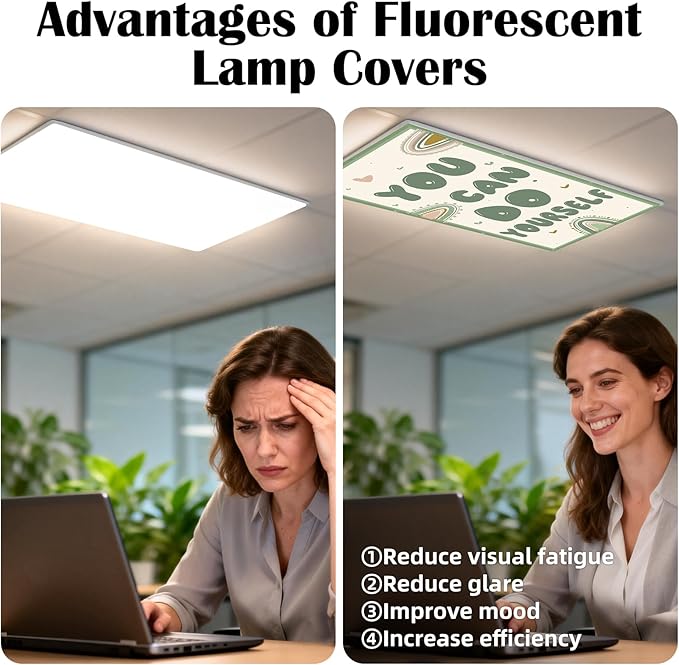 4 Pcs Fluorescent Light Covers - Image 4