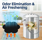 Stick-on Compost Bin Odor Filter: Activated Charcoal Deodorizer Sheets - Image 4