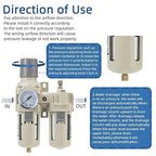 1/2" NPT Air Compressor Oil-Water Separator, Air Pressure Regulator, Compressed - Image 4