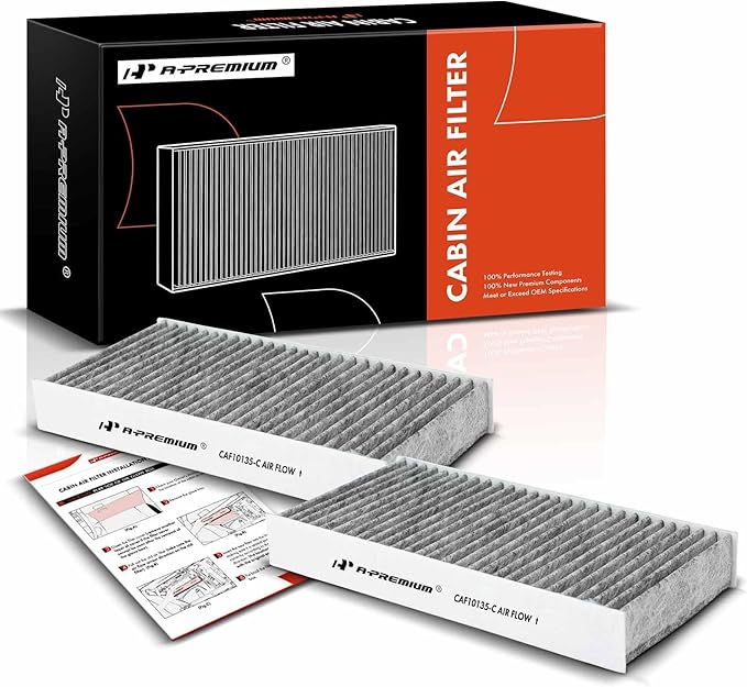 A-Premium 2-PC Cabin Air Filter w/Activated Carbon Compatible by A-Premium