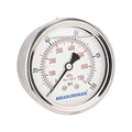 MEASUREMAN 2-1/2inch Dial Size, Glycerin Filled Pressure Gauge, 0-100psi/kpa by MEASUREMAN