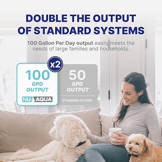 NU Aqua 6-Stage Alkaline Under Sink Reverse Osmosis Water Filter System - Image 5