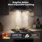 Wall Mount 30 Inch Range Hood 900 CFM, Ductless/Ducted Convertible Kitchen Hood - Image 6