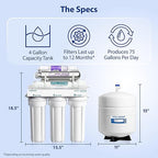 APEC Water System ROES-PHUV75 Essence Series Top Tier Alkaline Mineral pH+ and - Image 7