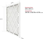 True Blue 20x20x1 MERV 11 Allergen Air Filter | Electrostatic Pleated HVAC - Image 2