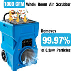MOUNTO 1000cfm Portable Industrial Air Purifier Negative Air Scrubber - Image 5