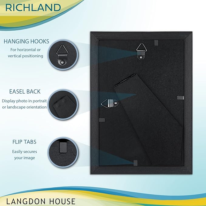 Langdon House 4x6 Picture Frames Set Distinguished Edging - Image 3