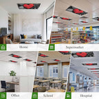 Fluorescent Light Covers for Ceiling Lights Love Heart Stone Magnetic Light - Image 6