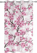 Cherry Flowers Outdoor Curtains - Image 9