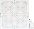 Glasfloss 25x25x2 MERV 10 2" Inch Pleated Air Filters Box of 6. Actual Size: by Glasfloss