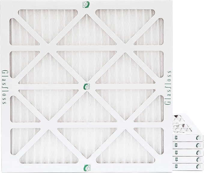 Glasfloss 14x14x1 MERV 10 Pleated Air Filters Box of 6. Actual Size: 13-1/2 x by Glasfloss