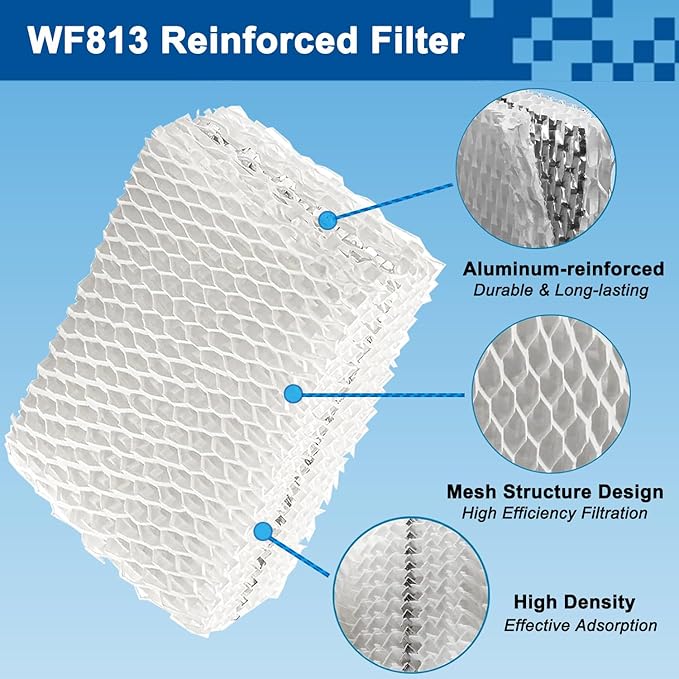 4 Pack WF813 Humidifier Filter Replacement, Upgraded Humidifier Wick Filter - Image 3