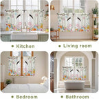 Easter Kitchen Curtains 45 Inch Long 2 Panel Set, Rod Pocket Window Treatment - Image 8