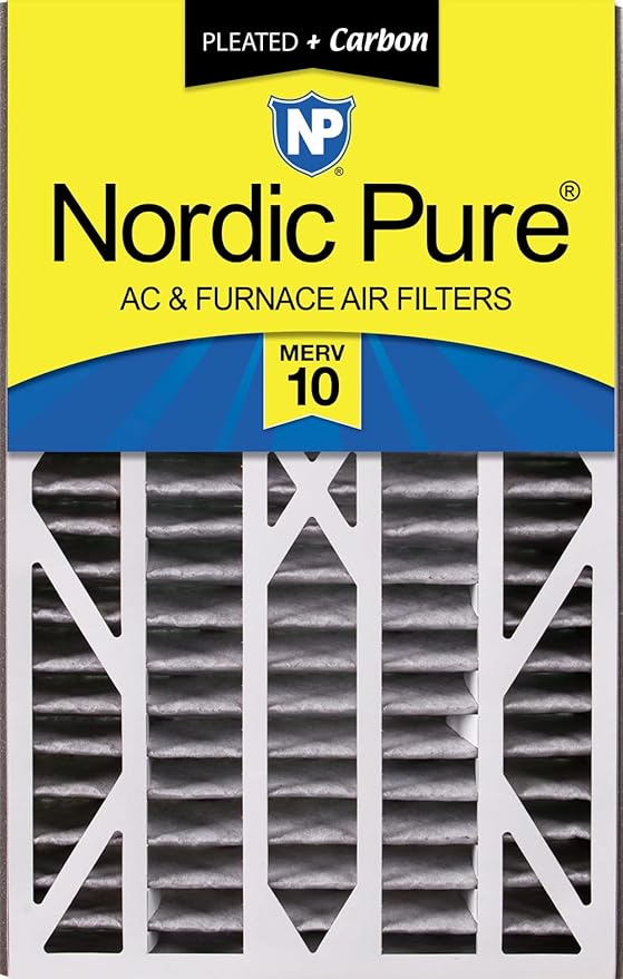 Nordic Pure 16x25x3 MERV 10 Plus Carbon Trion Air Bear Cub Replacement Air by NordicPure