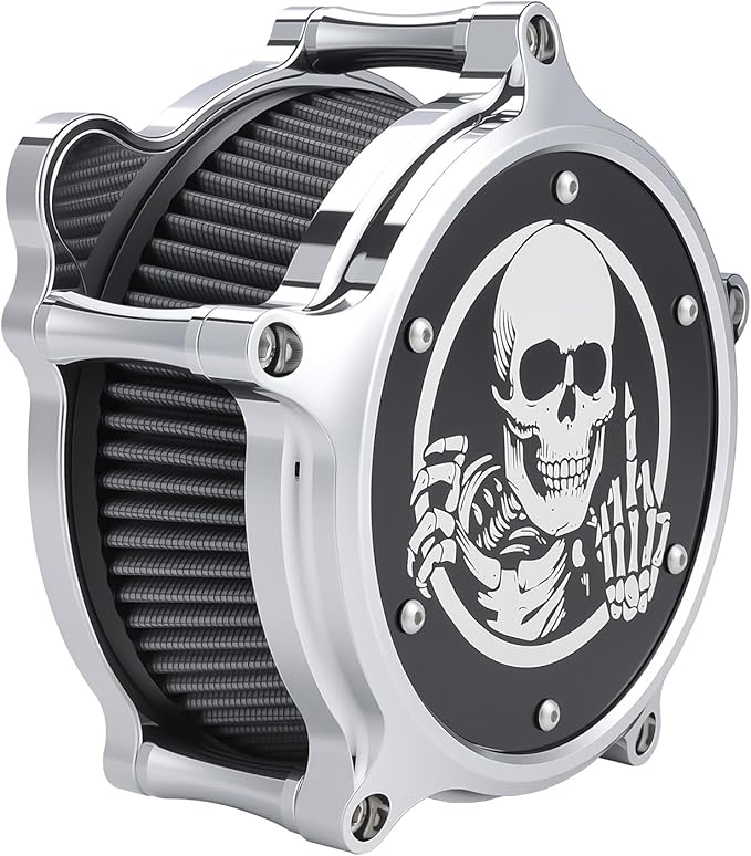 Motorcycle Air Cleaner Skull Style Air Filter - Image 7