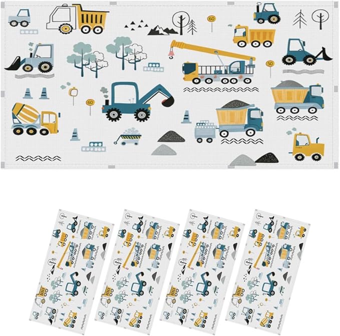 4 Pcs Fluorescent Light Covers for Ceiling Lights Construction Vehicles by Unknown