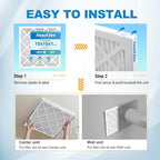 10x10x1 AC Air Filter MERV 8 MPR 600 FPR 5 HVAC Furnace Pleated Filters Dust - Image 6
