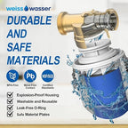 90 Micron Disc Spin Down Sediment Filter, Reusable ＆ Anti-Clog Whole House - Image 4