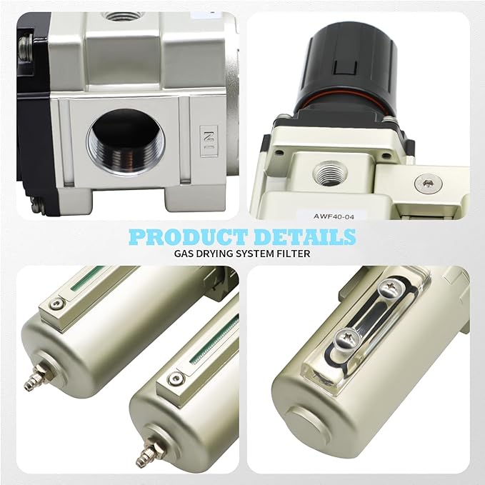1/2" NPT Industrial Grade 3 Stage Drying System Filter, Coalescing Filter - Image 4