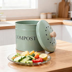 Compost Bin for Kitchen Counter, 1 Gallon Compost Bucket - Image 9
