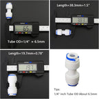 Water purifier globe valve, straight through 1/4 "FPT pipe quick collection - Image 6