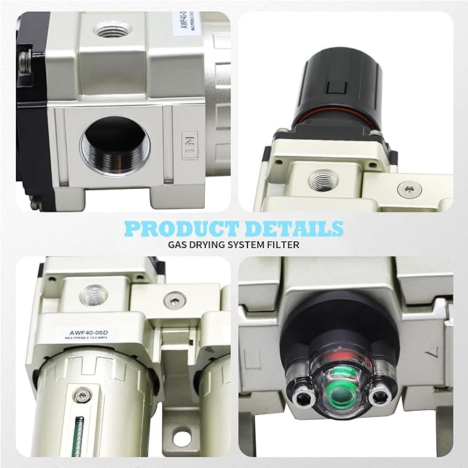 3/4" NPT Industrial Grade 4 Stage Gas Drying System, Coalescing Filter - Image 4