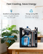 BAOSHISHAN Aquarium Chiller 26gal 1/13 HP Fish Tank Chiller Water Chiller - Image 2