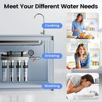 Vortopt Under Sink Water Filtration System-NSF&CEC Certified, Stainless Steel - Image 9