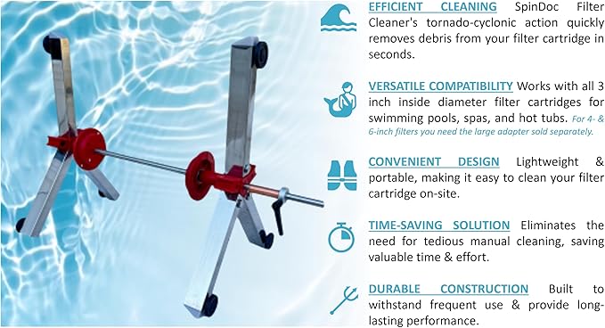 Filter Cleaning Stand Cleaner for 3, 4 or 6 Inch Swimming Pool cartridges - Image 6