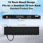 10 NEMA 5-15R Outlet Surge Protector PDU, 120V 15A 3600J 10KA, 1U Rack Mount - Image 5