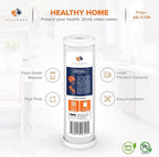 Aquaboon 5 Micron 10 x 2.5 Carbon Block Water Filter Cartridge CTO Whole House - Image 4