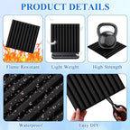 Nuanchu 120 Pcs 3D Slat Wall Panels 12 x 12 Inch PVC Fluted Textured Panel - Image 3