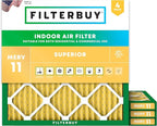 Filterbuy 30x30x1 Air Filter MERV 11 Superior Pet & Allergy Defense, by Filterbuy