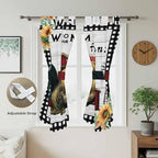 Farmhouse Rooster Bedroom Curtains 72 Inch Length, Window Curtains Tab Top - Image 5