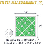 MervKing 20x20x1 Air Filter Actual Size: 19.7" x 19.7" x 0.75" MERV 13 MPR - Image 2