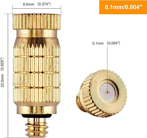 20pcs High Pressure Atomizer Nozzle Brass Misting Nozzles - Image 2