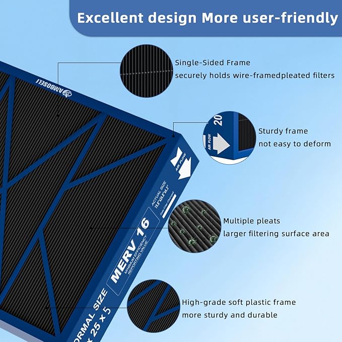 20x25x5 Merv 16 Air Filter Compatible - Image 3
