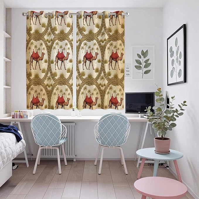 2 Panel Kitchen Cafe Curtains, Window Decor Tier Curtains - Image 5