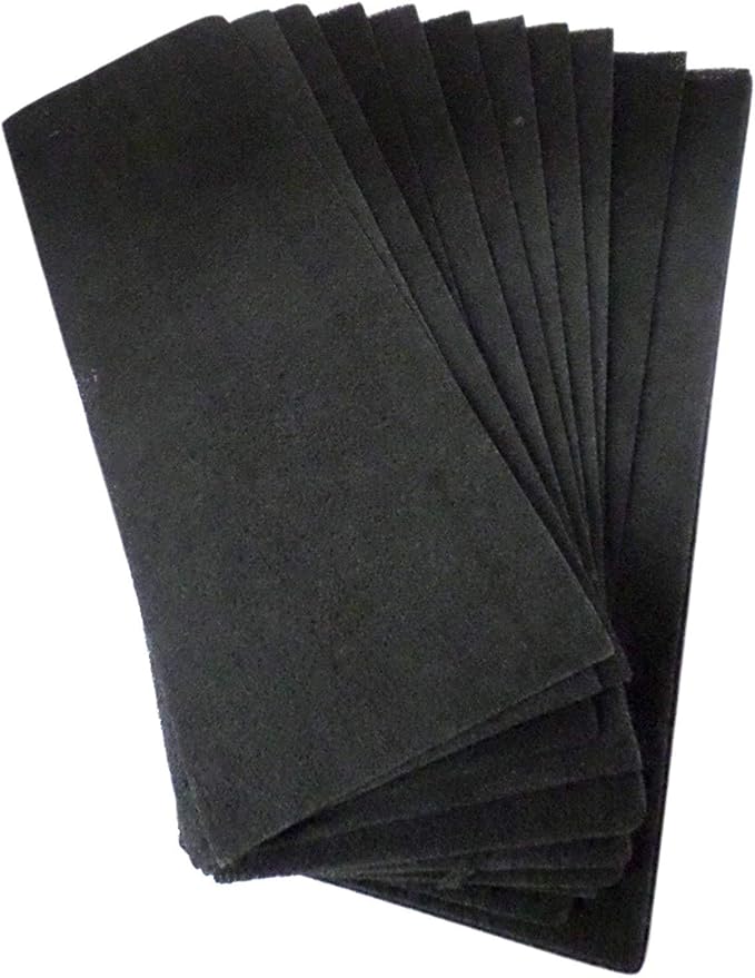 Replacement Activated Carbon Filters Fresh Air Filter Sheet 4" x 12" fits by HomeandGardenAccessories