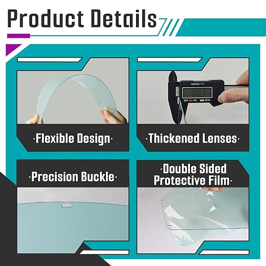 4 Pcs Face Shield Replacement Window Compatible - Image 6