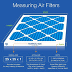 Nordic Pure 25x25x1 Pleated Air Filters MERV 7 Plus Carbon 2 Pack - Image 2