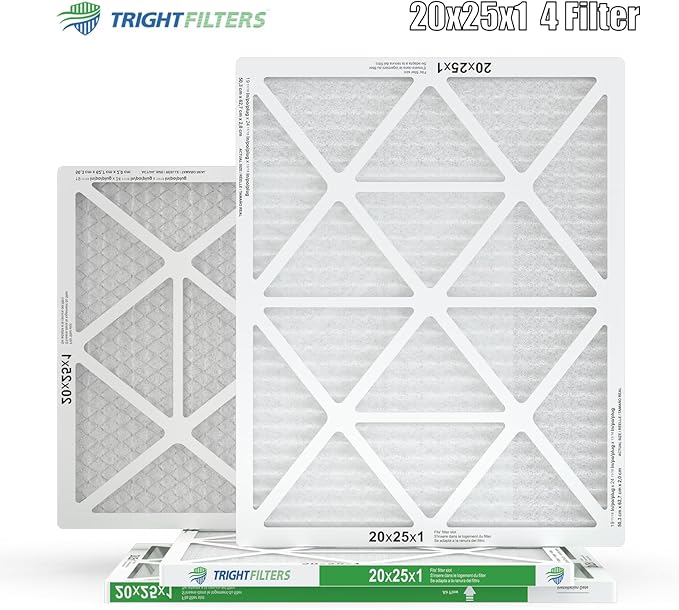 20x25x1 Air Filter 4 Pack, MERV 8 Pleated Dust Defense Air Filters Replacement - Image 9