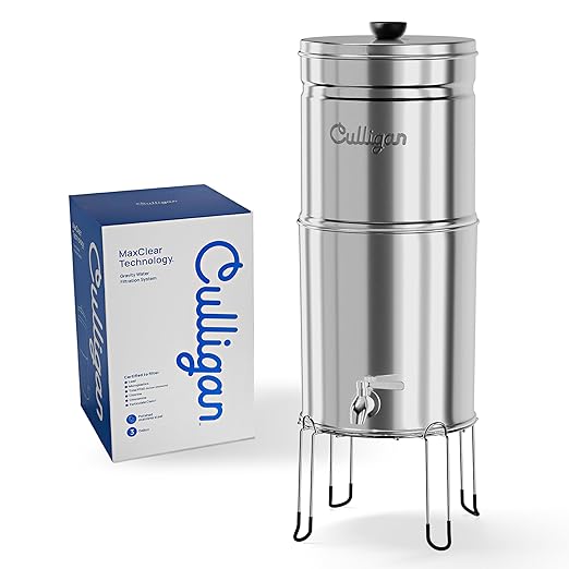 Culligan MaxClear 3 Gallon Gravity Water Filter System, Polished - Image 3