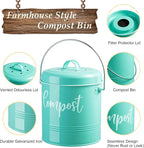 Teal Compost Bin - Image 2