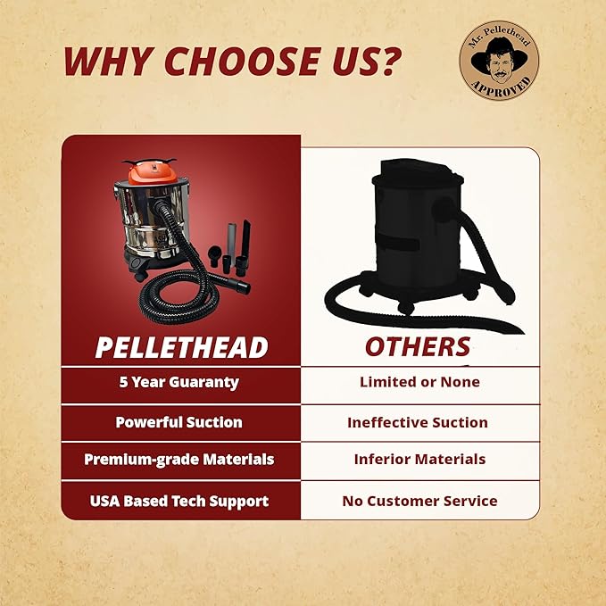 Pellethead Ash Vault Pro | 10-Amp Ash Vacuum - Image 5